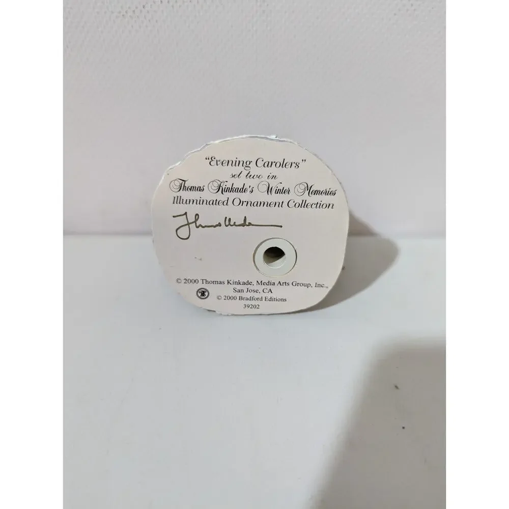 Thomas Kinkade Winter Memories Illuminated Christmas Ornament Set Of 3 Bradford